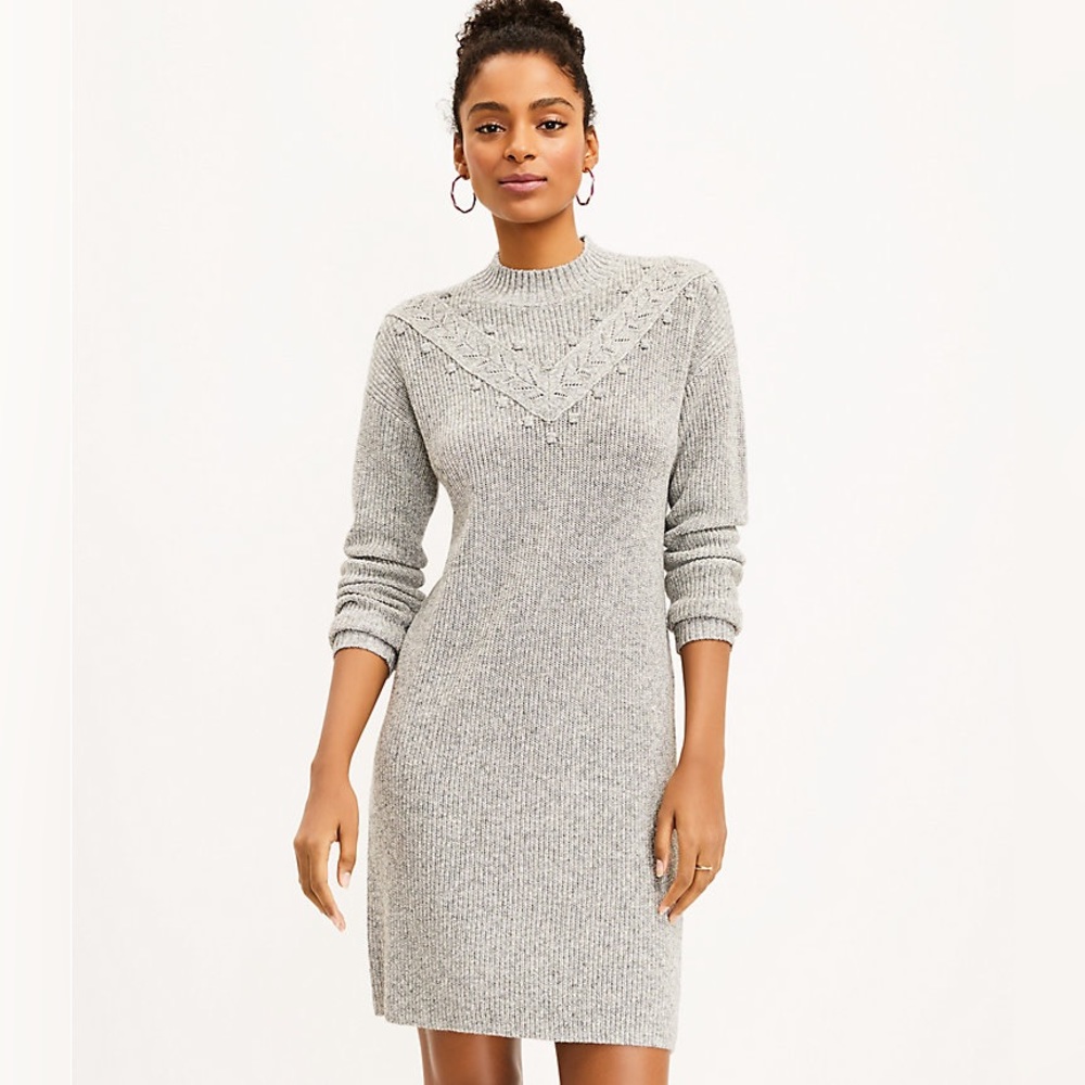 NWT ✨ LOFT Mock Neck Sweater Dress